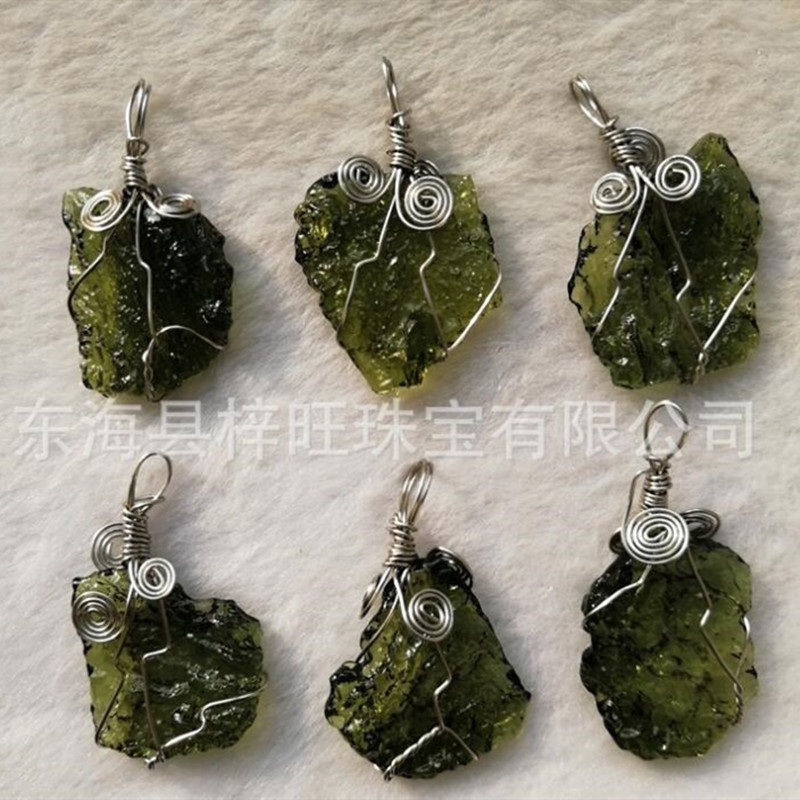 Crystal Pendant Necklace Natural Stone - 1pcs Hot Sale A++ Natural Moldavite