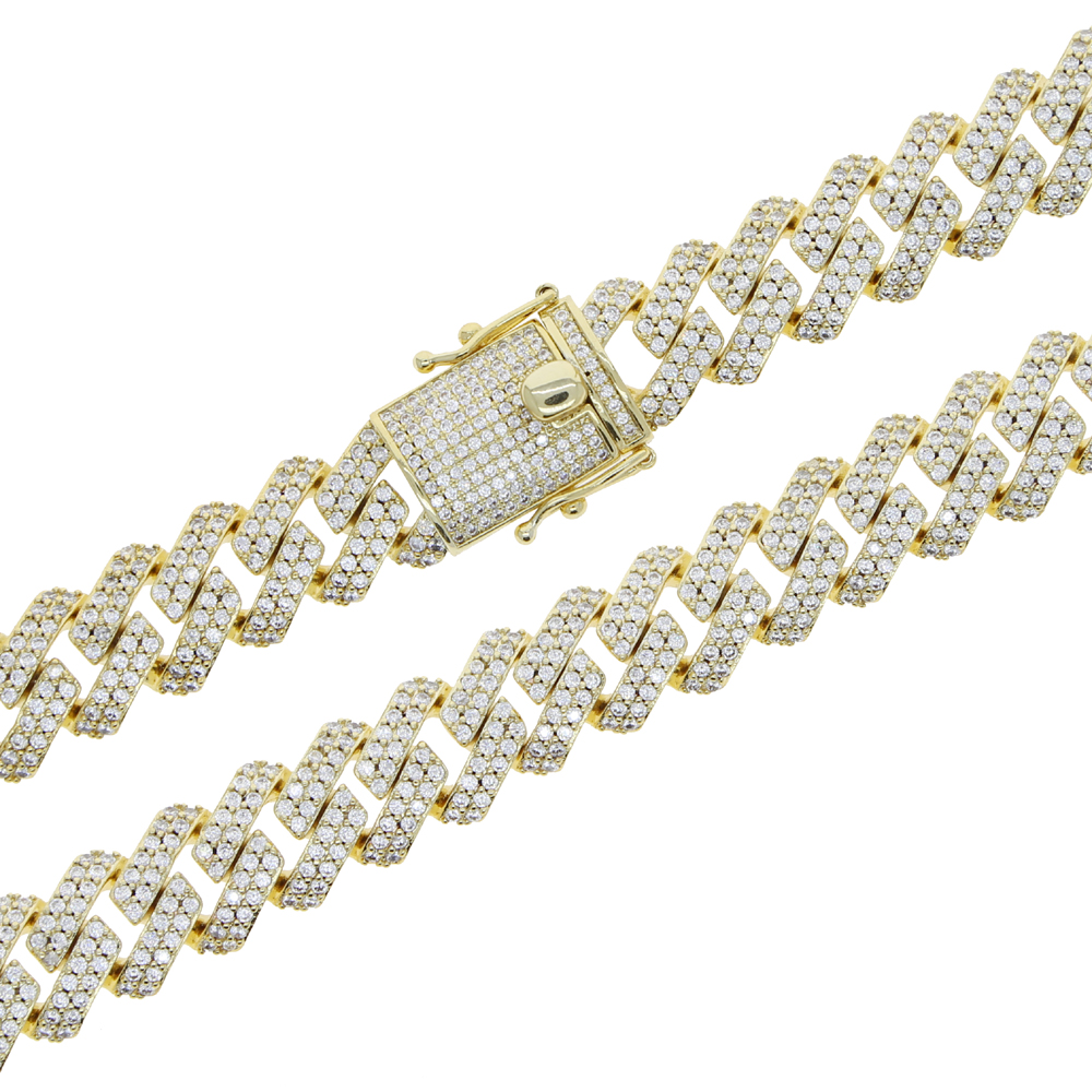 Parking Cz Rectangle Anklet Hi - Cuban Link Chain 12Mm recension och pris