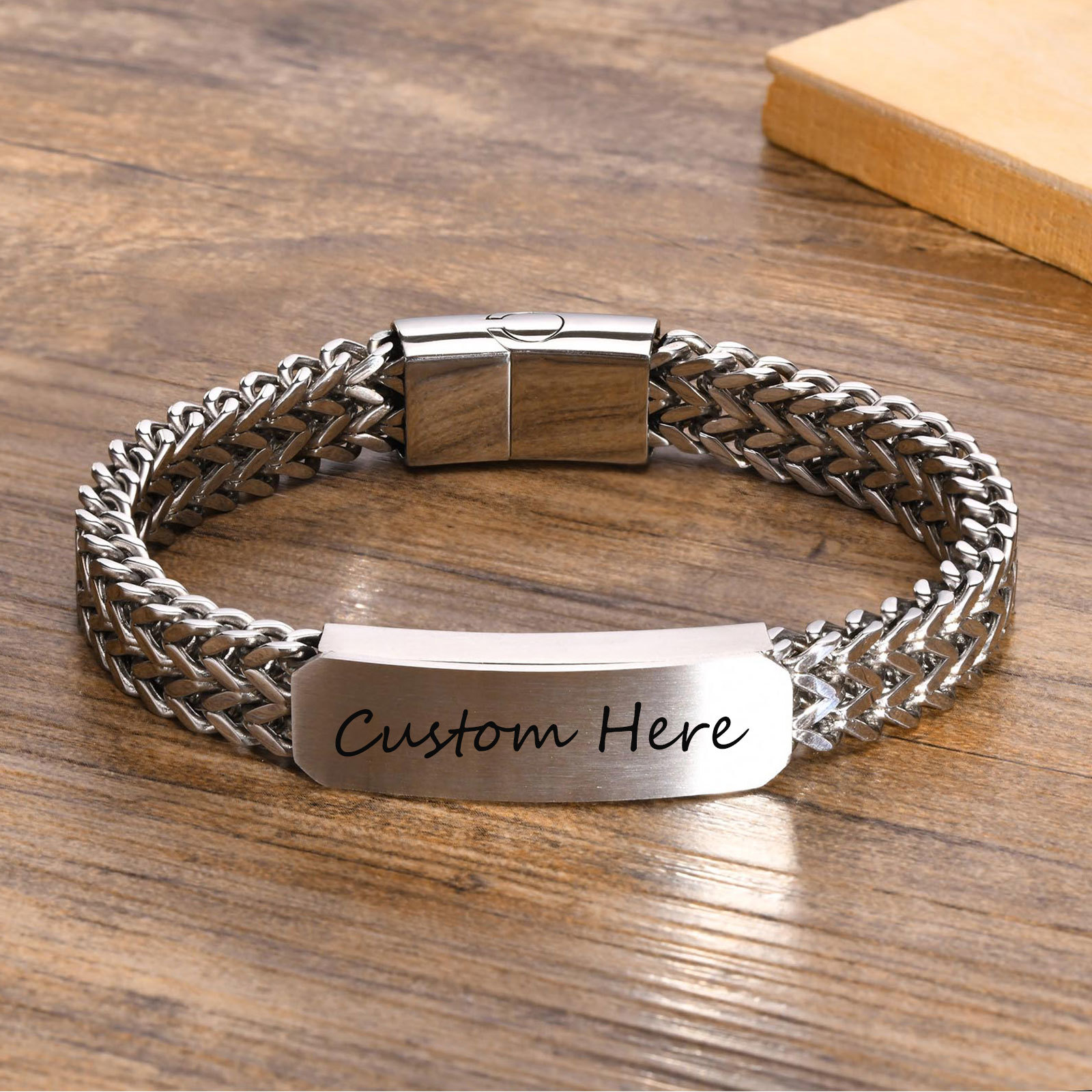 Free Customize ID Bracelets fo - Cuban Link Chain 12Mm recension och pris