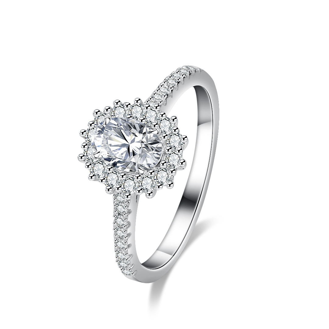 Alien Moissanite Ring for Wome - Moissanite Engagement Ring 1 Carat recension och pris