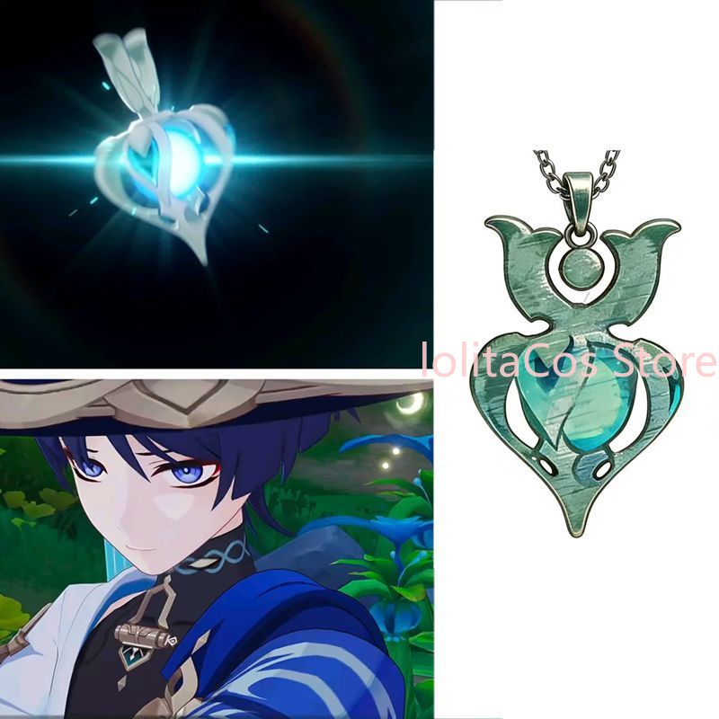 Genshin Impact Wanderer Metal  - Anime Pendant Necklace recension och pris