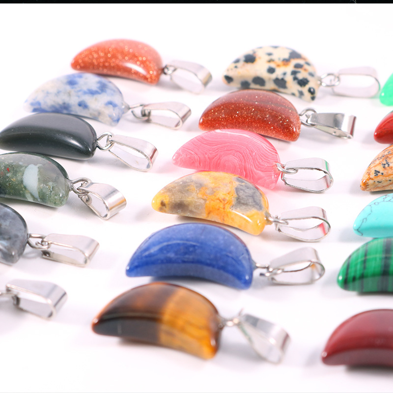 20pcs/ Bag Natural Stone Cryst - Crystal Pendant Necklace Natural Stone recension och pris