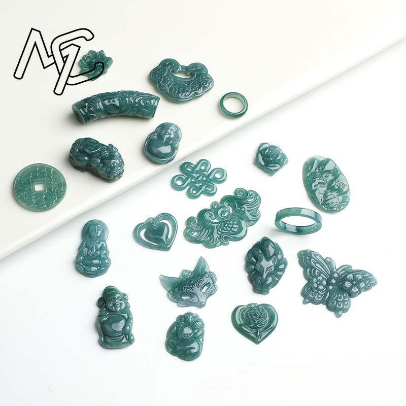 2PC Natural Blue Water Jadeite - Bracelets recension och pris