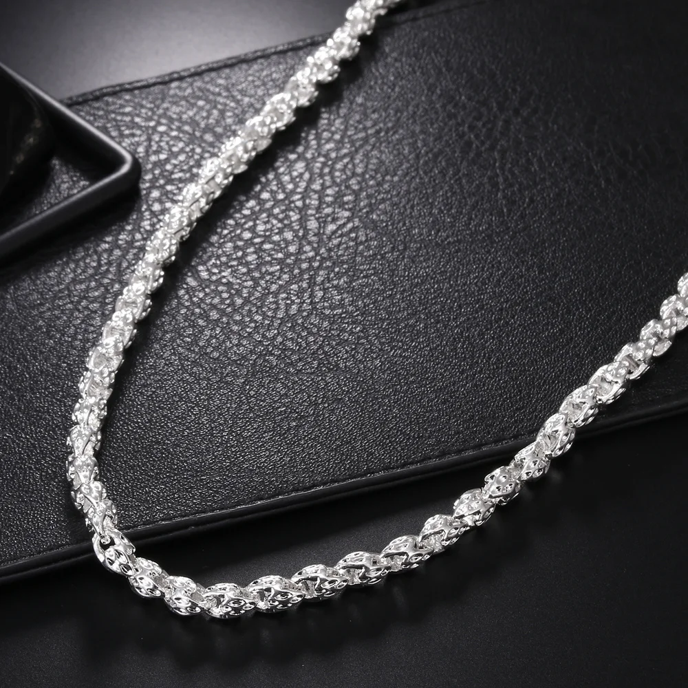 Hot charms 925 Sterling Silver - 925 Sterling Silver Chain Necklace Men recension och pris