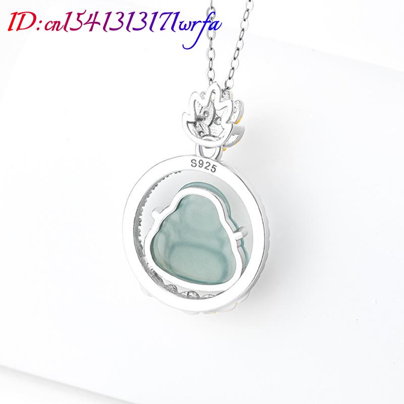 Blue Myanmar Jadeite Maitreya  - Necklaces recension och pris