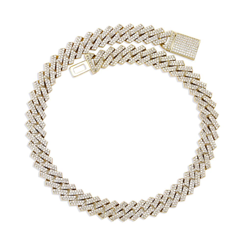 TOPGRILLZ 12mm/14mm Iced Micro - Cuban Link Chain 12Mm recension och pris