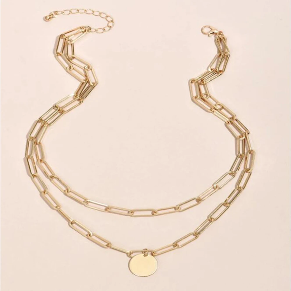 SUMENG 2024 New Fashion Vintag - Layered Pendant Necklace Aesthetic recension och pris