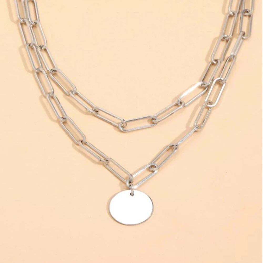 SUMENG 2024 New Fashion Vintag - Layered Pendant Necklace Aesthetic recension och pris