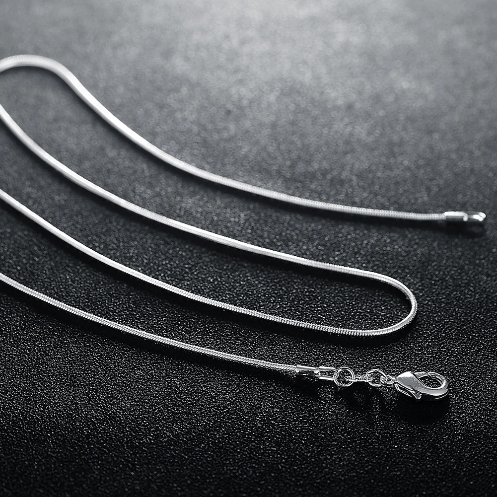 10PCS 925 sterling Silver 1MM  - 925 Sterling Silver Chain Necklace Men recension och pris