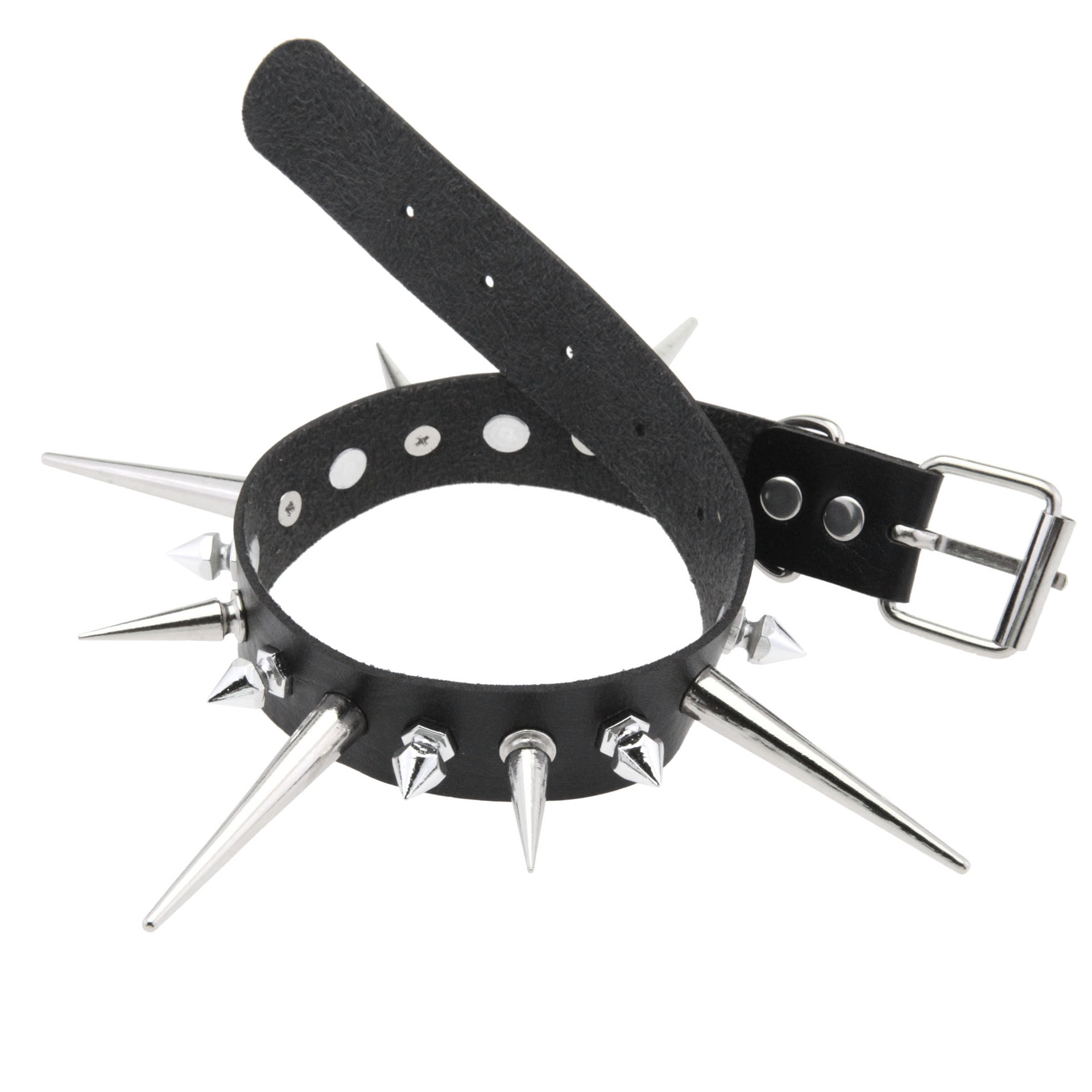 Goth Long Spike Choker Punk Fa - Goth Punk Spike Choker recension och pris