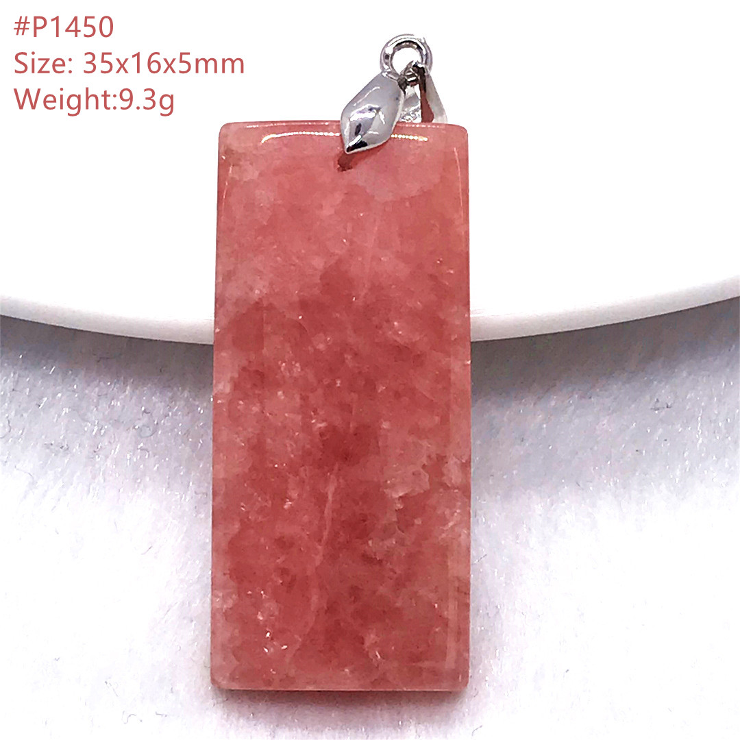Top Natural Red Rhodochrosite  - Crystal Pendant Necklace Natural Stone recension och pris