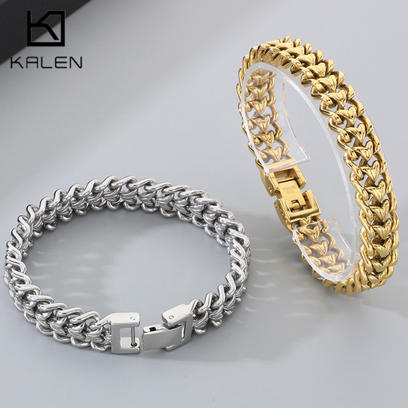 KALEN Shiny Stainless Steel Br - Cuban Link Chain 12Mm recension och pris