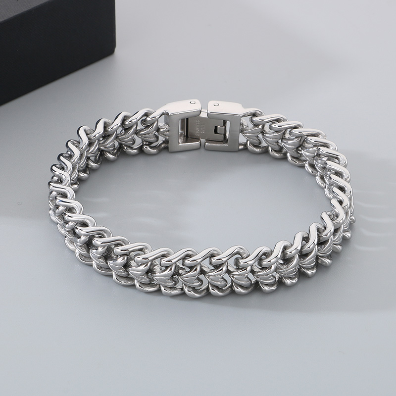 KALEN Shiny Stainless Steel Br - Cuban Link Chain 12Mm recension och pris