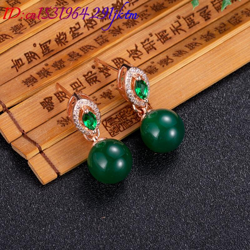 Natural Jade Bead Earrings Fas - Earrings recension och pris